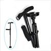 Two-Handle Twin Grip Cane Adjustable Height Folding Walking Stick Cane with Led light