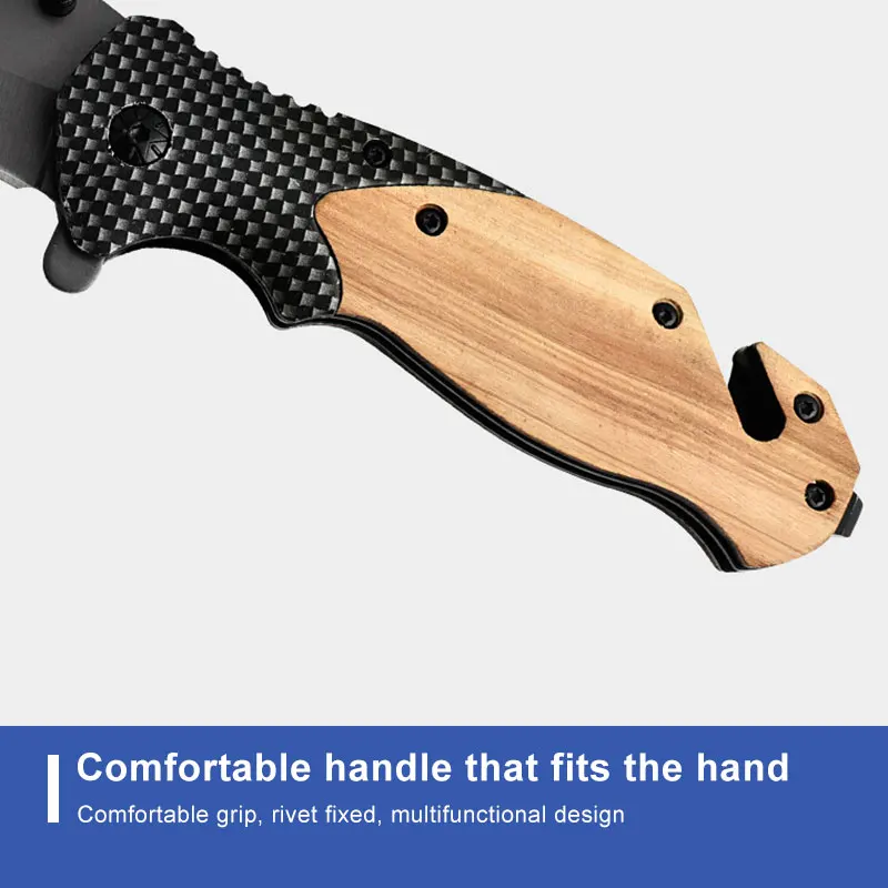 Folding Hunting Knife Cool Folding Knife X50 Steel Wild Use Folding