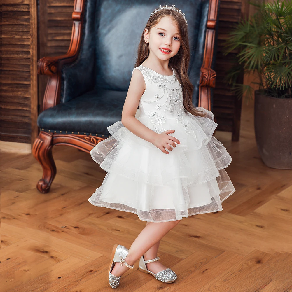 Madeinchina Girl Flower Children's Birthday Party Dresses And Dresses