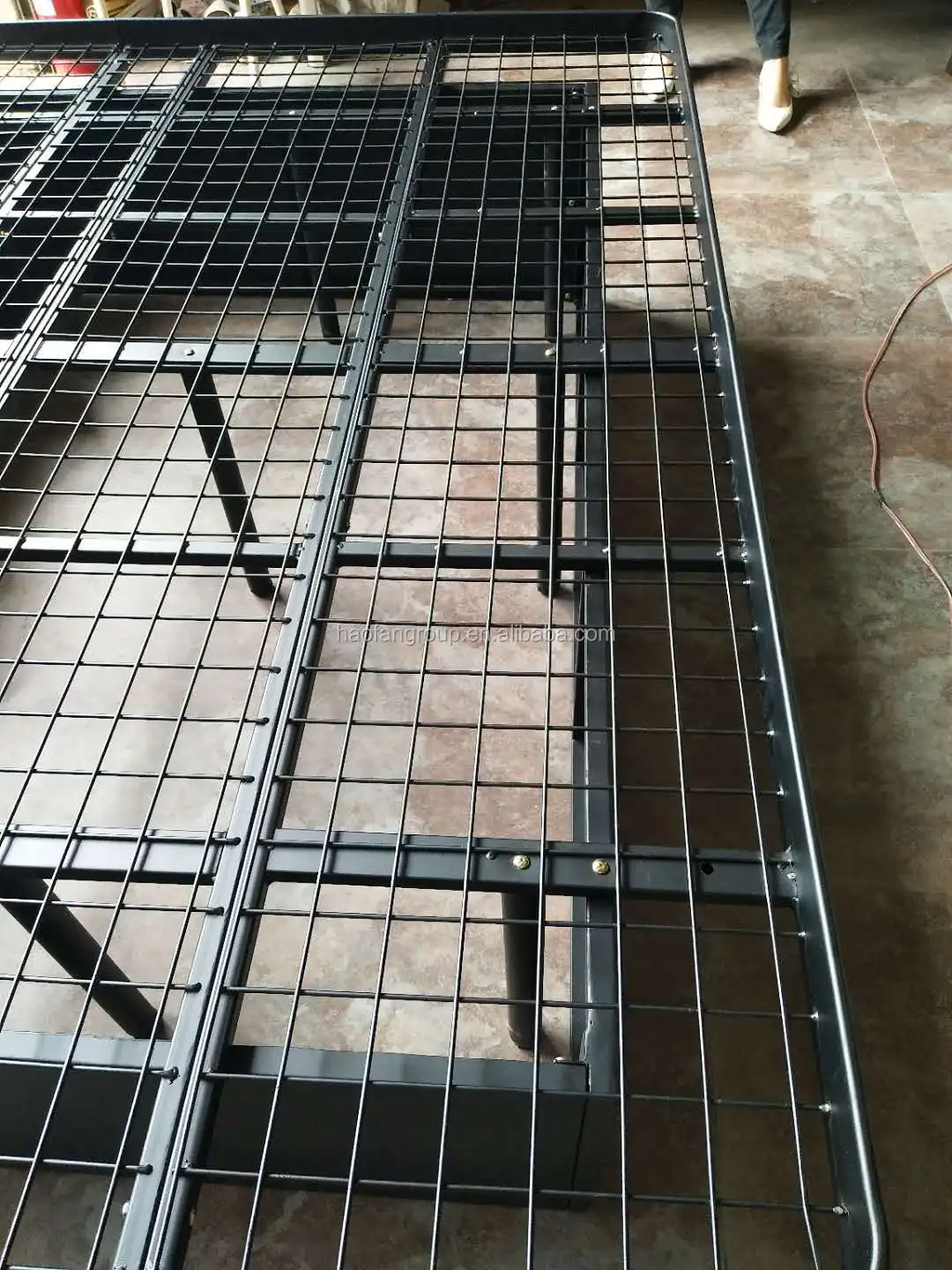 Hotel Metal High Quality Bed Frame Black And Silver Buy Bed Frame