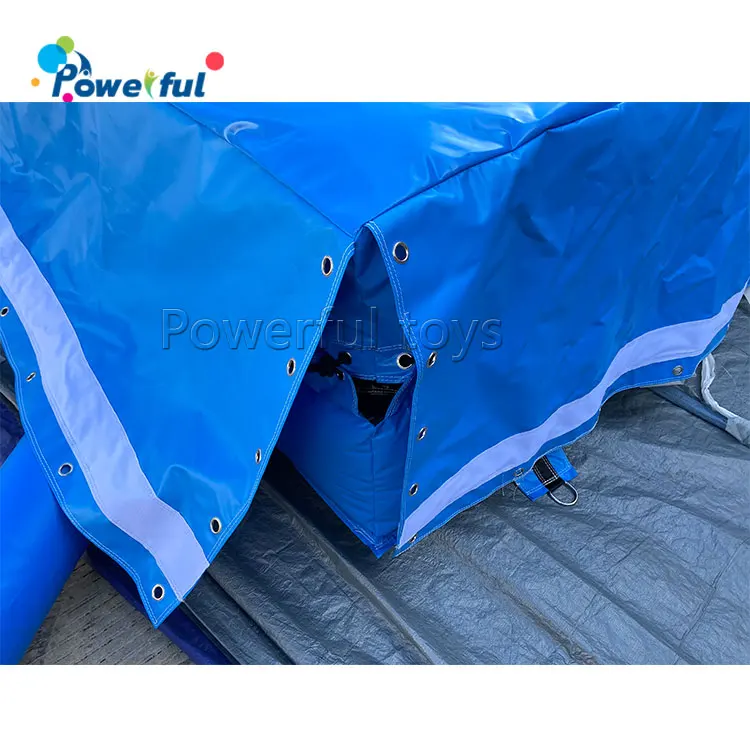 Hot Sale PVC Inflatable Pillar Airbag Trampoline Park Airbag Fitness Trampoline Bed Amusement Adventure Airbag Jumping