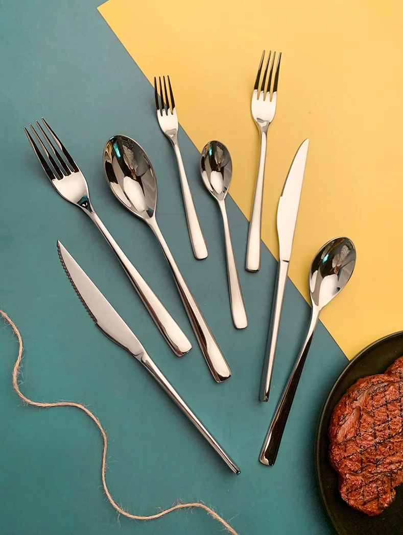 High Quality Hotel Cutlery Simplicity Stainless Steel 18/10 Cutlery Set