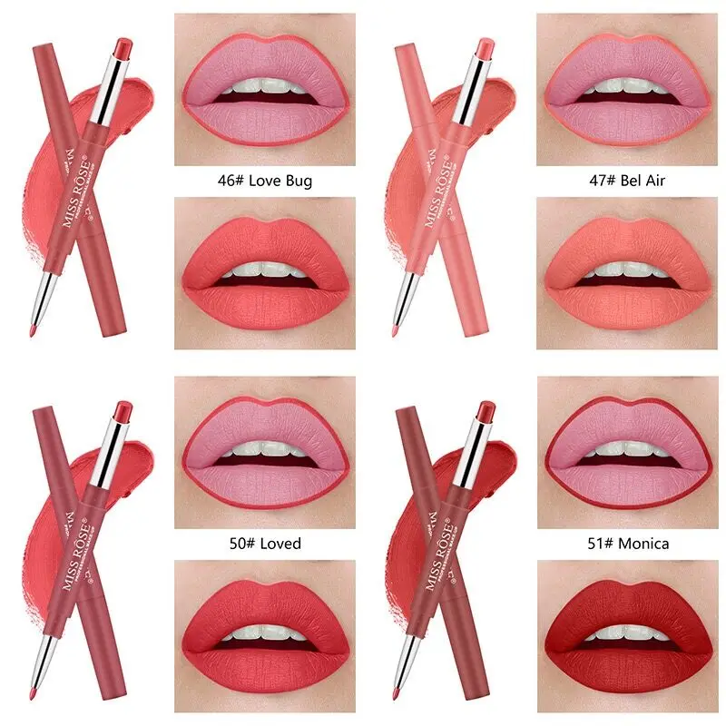 Hot Selling Miss Rose Matte 2 In 1 Long Lasting Waterproof Luxury ...