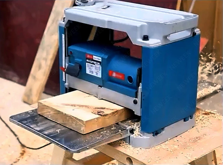 NEWEEK electromechanical bench wood thicknesser planer mini wood planer
