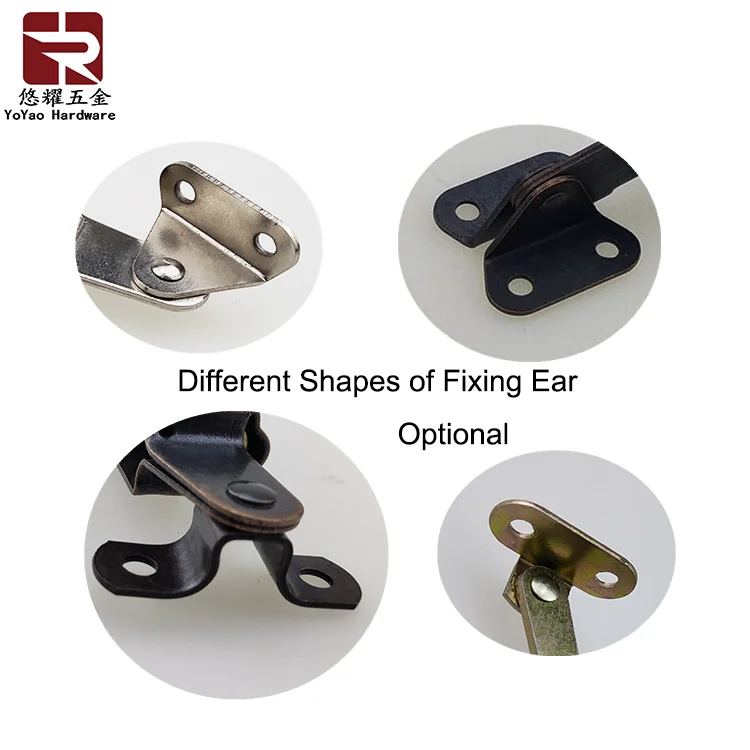 Safe Black Flip Storage Sofa/Bench and Ottoman Lid Stay Hinge