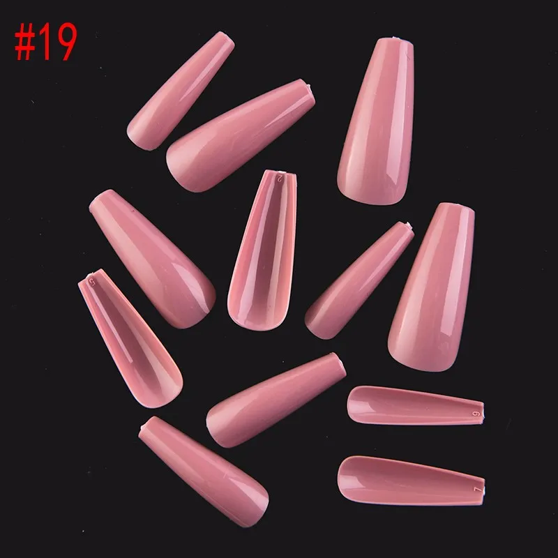 Custom Fake Nails 100 Pieces Clear Plain Fake Nails With Packaging Artificial Fingernails - Buy