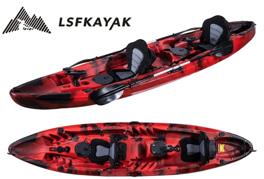 Family Kayak 3 Person (2+1)kayak Sit On Top Fishing Plastic Kayak/canoe