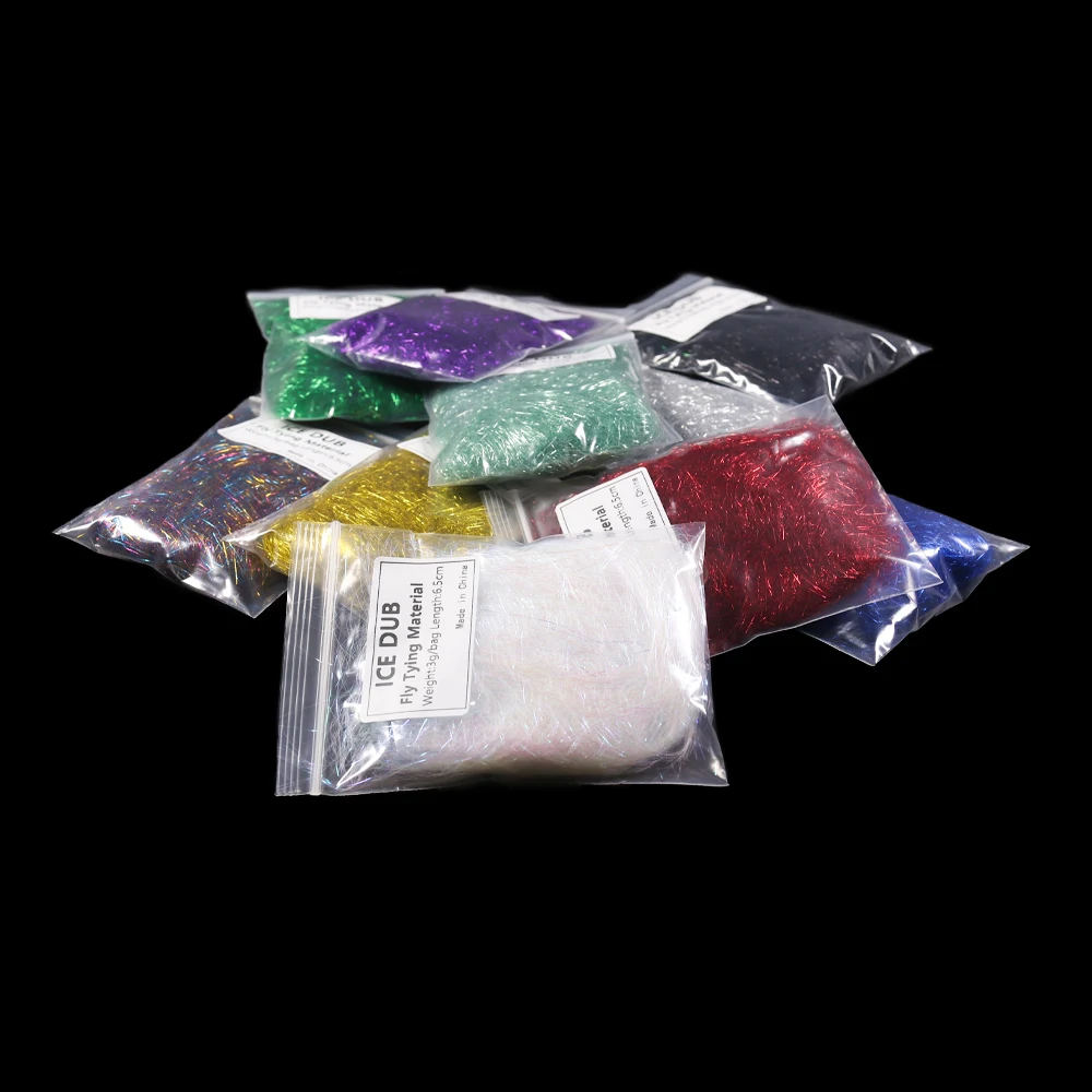 Dubbing Synthétique Holographique 5 Couleurs – 10cm, Pour Montage Mouche