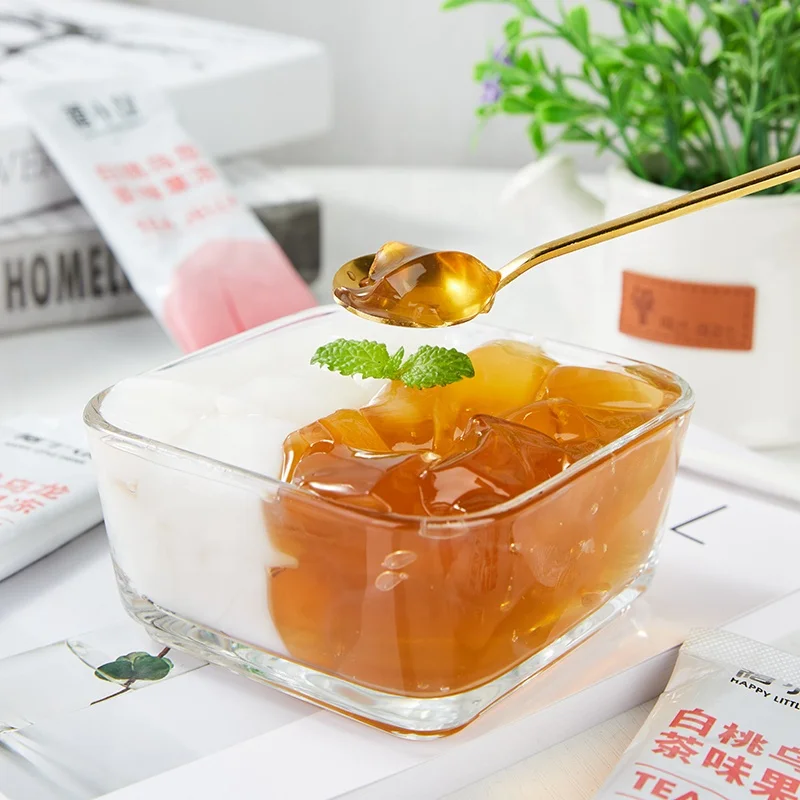 Jelly For Bubble Tea White Peach Oolong Tea Flavor Jelly Topping For Bubble Tea Drinks Buy