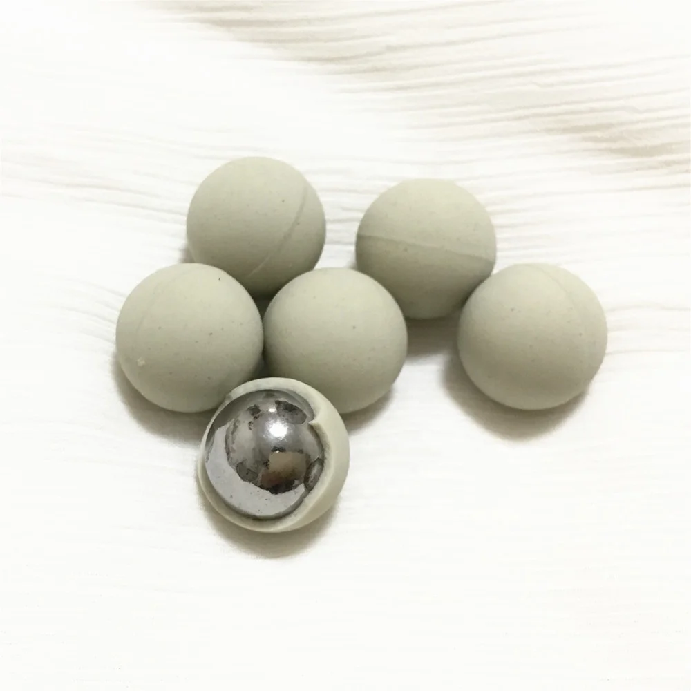 Wholesale 11g 0.68cal Rubber Coated Steel Paintball Balls For Sale