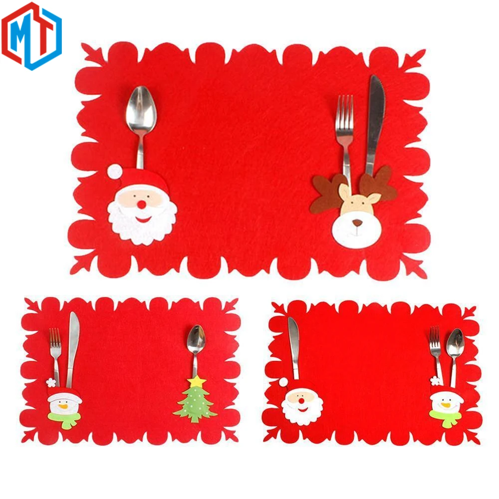 Felt Christmas Dinner Mat Christmas Placemat Felt Christmas Snowman Decoration Mat Buy Felt