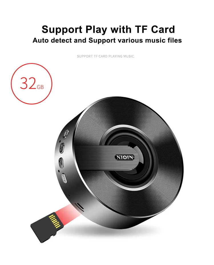 Wireless Bluetooth Speaker Phone Mini Portable Small Steel Cannon Home Audio Subwoofer Speaker - ANKUX.COM