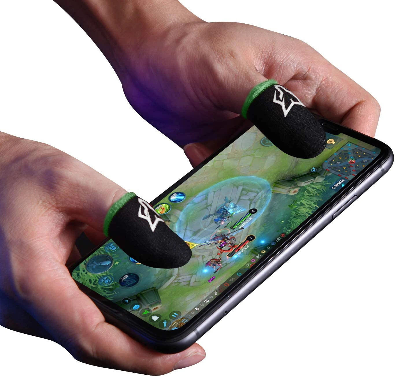 Sarafox Wasp Feelers Sweatproof Gloves 2 Finger Sleeve Sweat-Proof Finger Cover for Phone Gaming Touch Screen Thumb