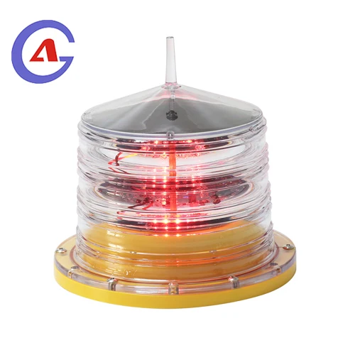 wholesale price high intensity reddot flash tower aviation solar powered aircrarft obstruction light