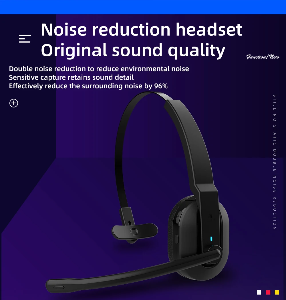 Trucker Bluetooth Headset,Hands Free Wireless Headset For Cell Phone