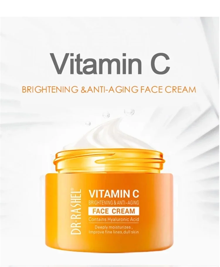 DR.RASHEL Vitamin C Face Deep Moisturizing Improves Dark Skin Whitening Cream