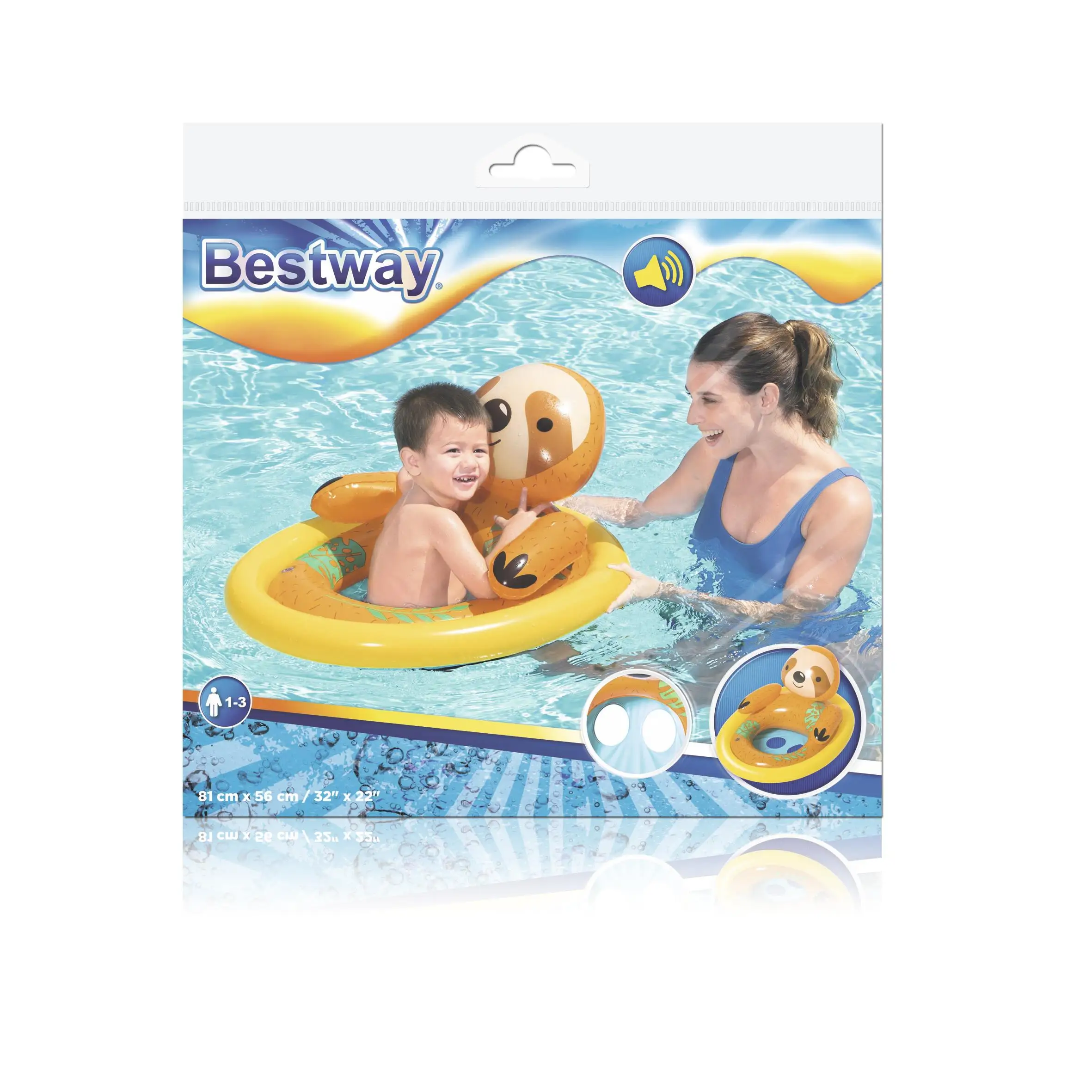 Bestway 34058 Lil' Animal Pool Float Baby Float Inflatable Baby Seat