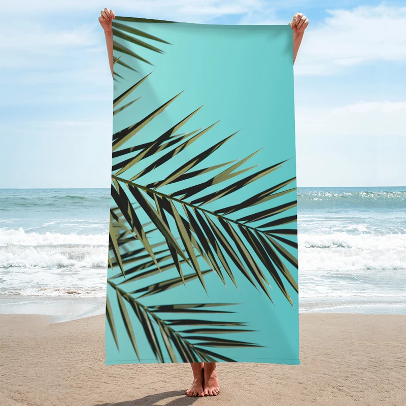 Peshqir Plazhi Leopard Digital Print Rpet Beach Towel Sand Proof Stripe ...