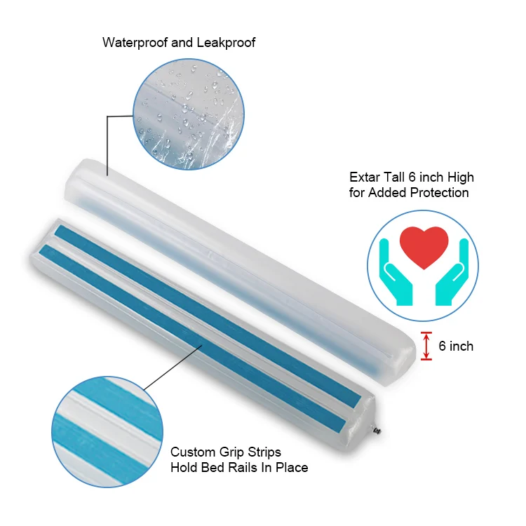 Light Weight Portable Foldable Ecofriendly Pvc Inflatable Bed Rail 2