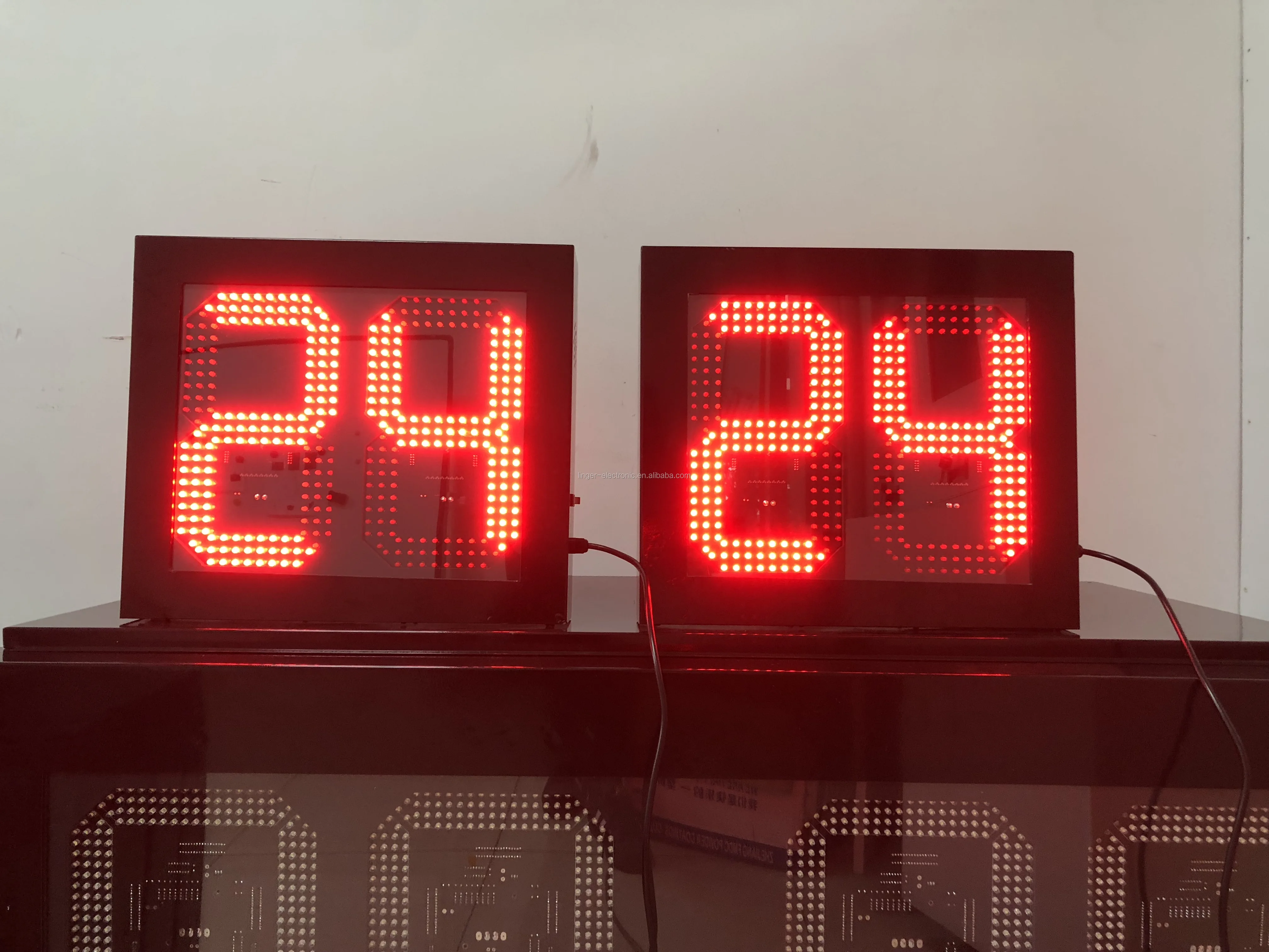 24/30 Seconds Led Basketball Shot Clock With Standard Digit Height