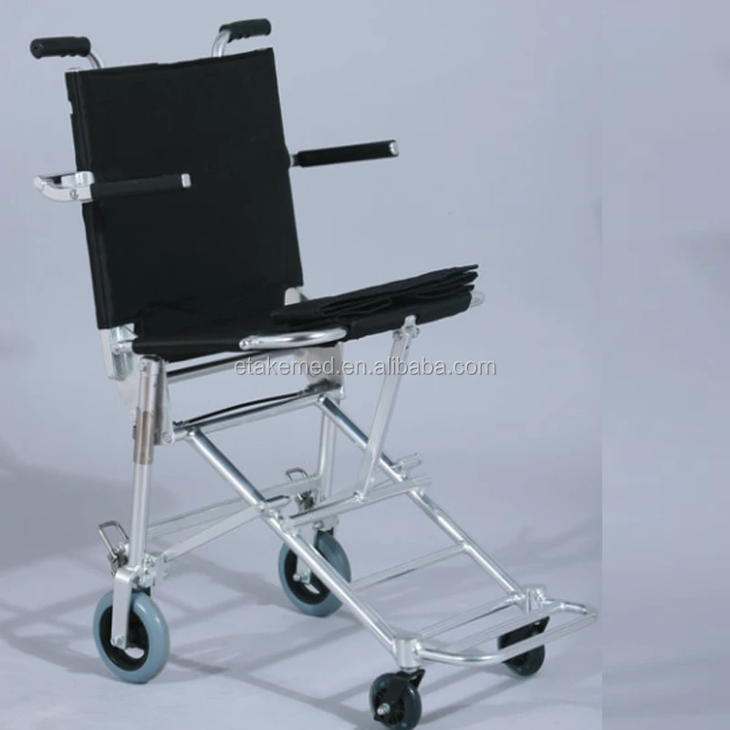 One Click Folding Portable Nursing Manual Air Wheelchair Ultra Lightweight Aluminum Traveling