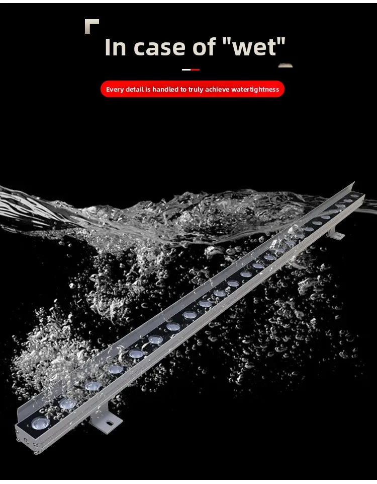 product high quality dmx hotel exterior led linear lights ip65 aluminum body wall washer for building and landscaping-2