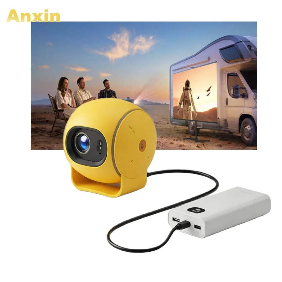 Side-by-side comparison of text clarity on 720p vs 1080p mini projector output