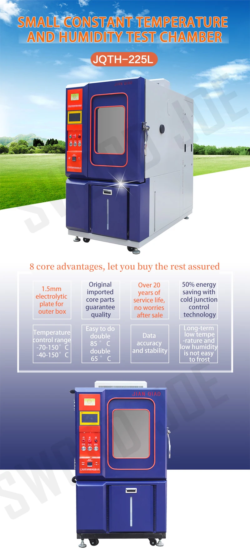 225L Programmable Constant Temperature and Humidity Test Chamber ...