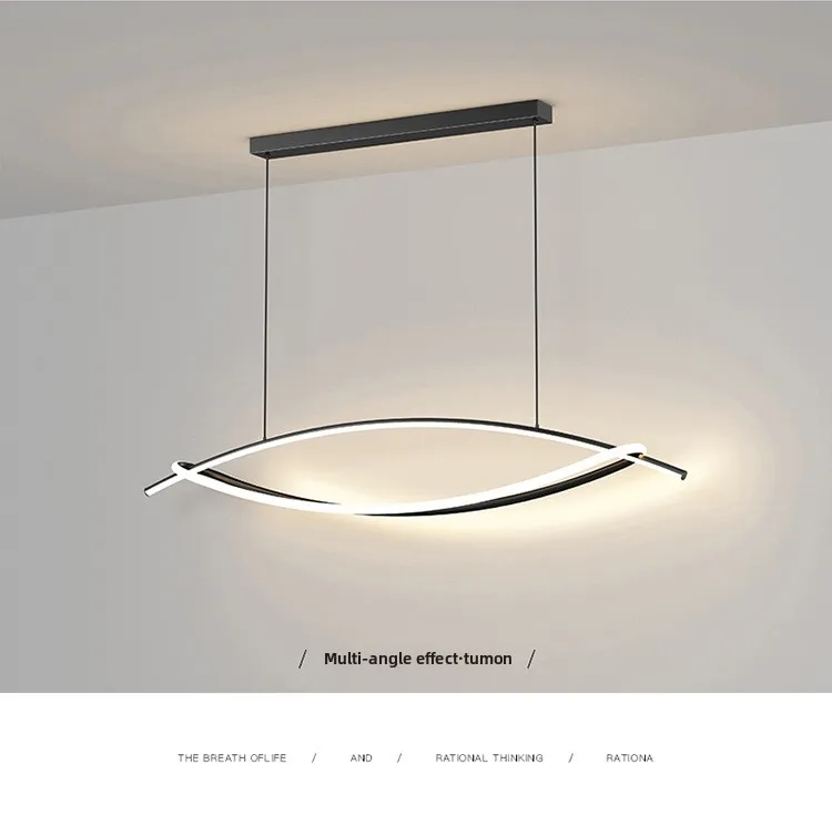 product new trendy personality creative designer bar restaurant nordic minimalist line dining room office 220v led pendant light acrylic-17