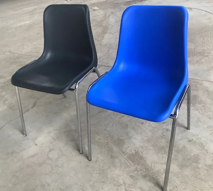 Discount High Quality Black School Chair England Stackable Metal Frame