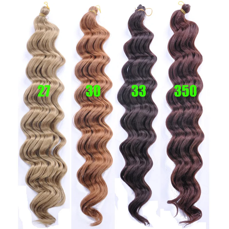 22inch Curly Synthetic Braiding Hair Extensions Deep Wave Ombre Color Crochet Braids Freetress Braids Bulk Hair Buy Curly Synthetic Braiding Hair Extensions Deep Wave Ombre Color Crochet Braids Freetress Braids Bulk Hair Product