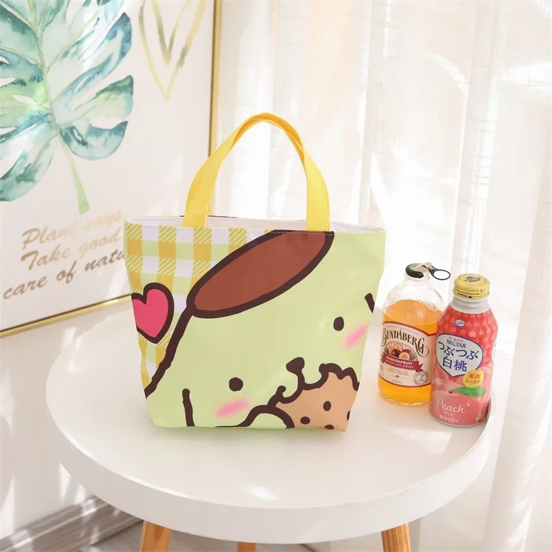 Hello Kt Kuromi Kids Cartoon Canvas Tote Bag Student Lunch Bag - Buy ...
