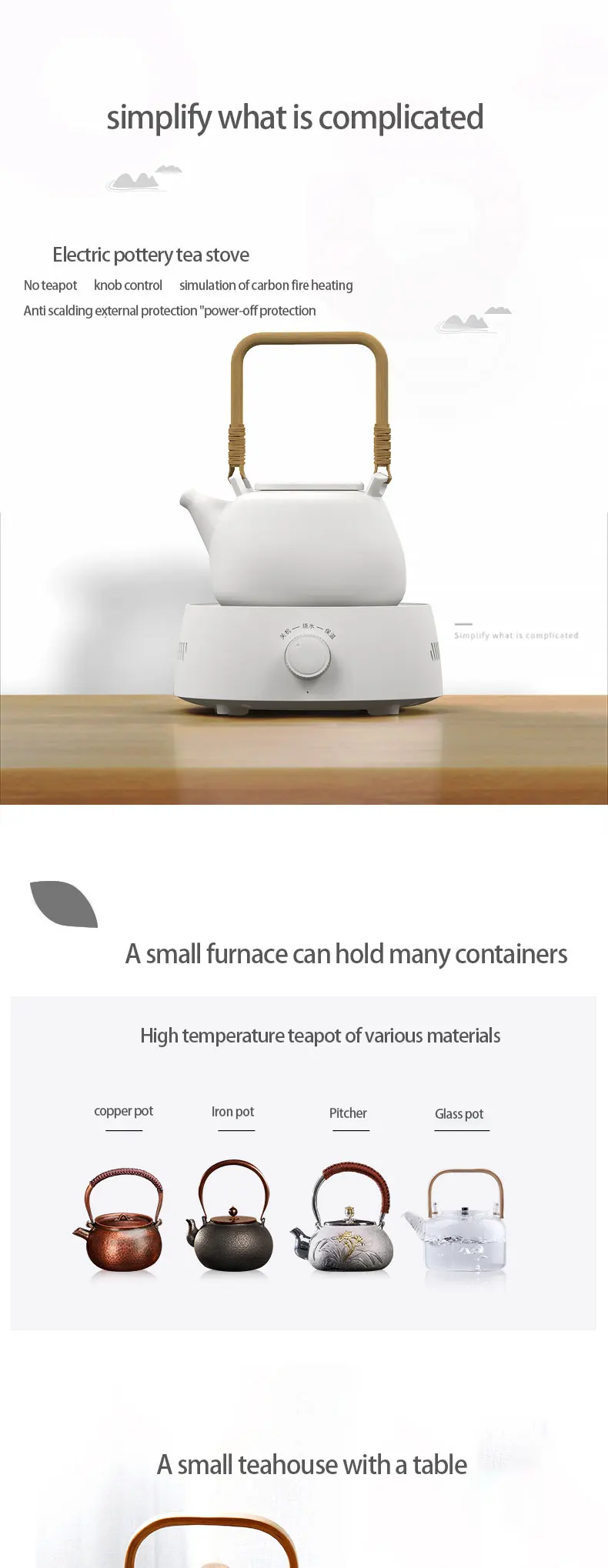 Ceramic Cooktop Household Silent Mini Teapot Non Stove Plastic Cb Ce Commercial