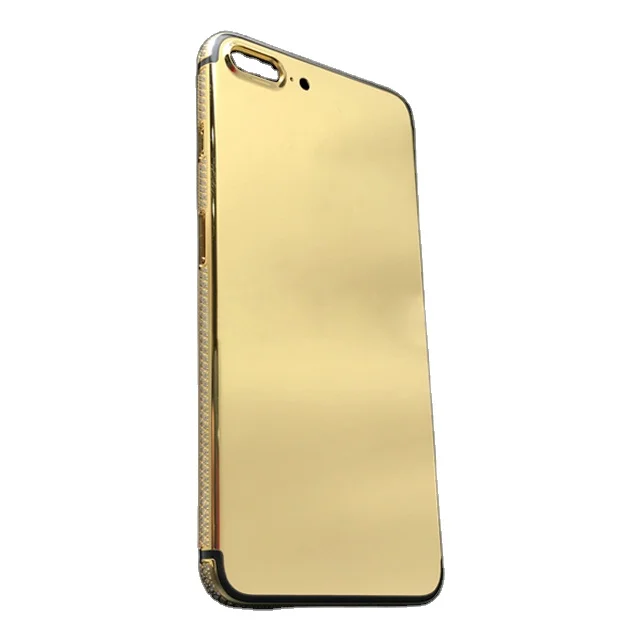 Luxury 24ct Gold Plated iPhone 7 Plus Case with Zircon Back