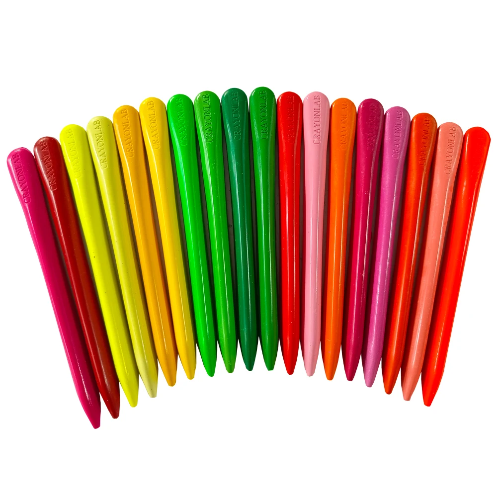 6/12/24/36 Colors Triangle Crayon Easy To Grab Durable Antiroll Crayons Safe Nontoxic Crayons