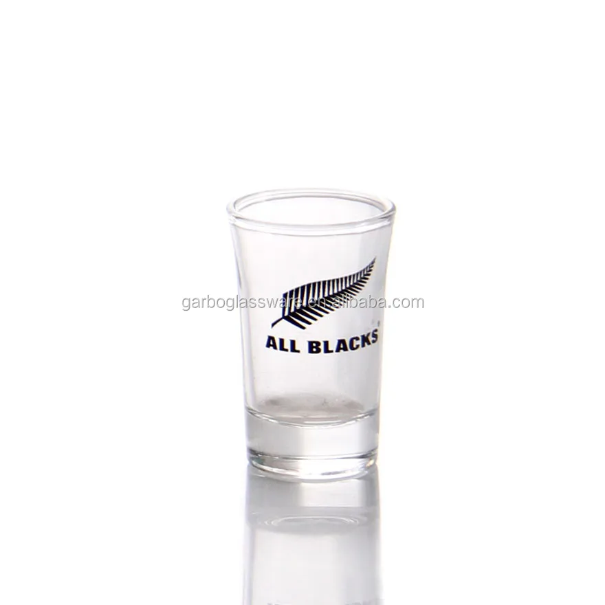 Custom Brand Logo Bullet Shot Glass High Quality Glass Shot Glasses