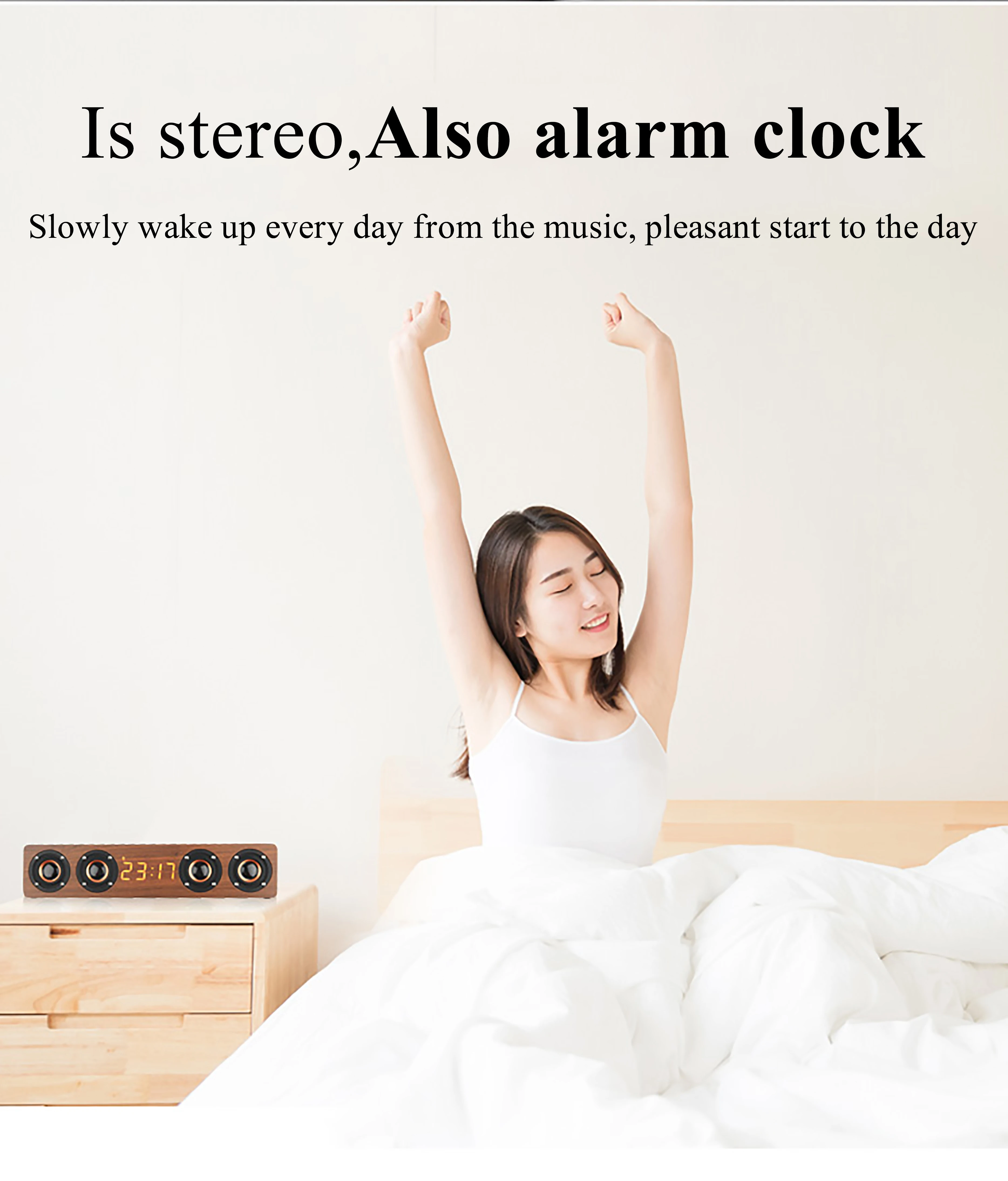 Wood Bluetooth Speaker Retro HIFI 3D Dual Loudspeakers Bluetooth Wireless Speaker With Hands-free Sound Box TF AUX IN - ANKUX.COM