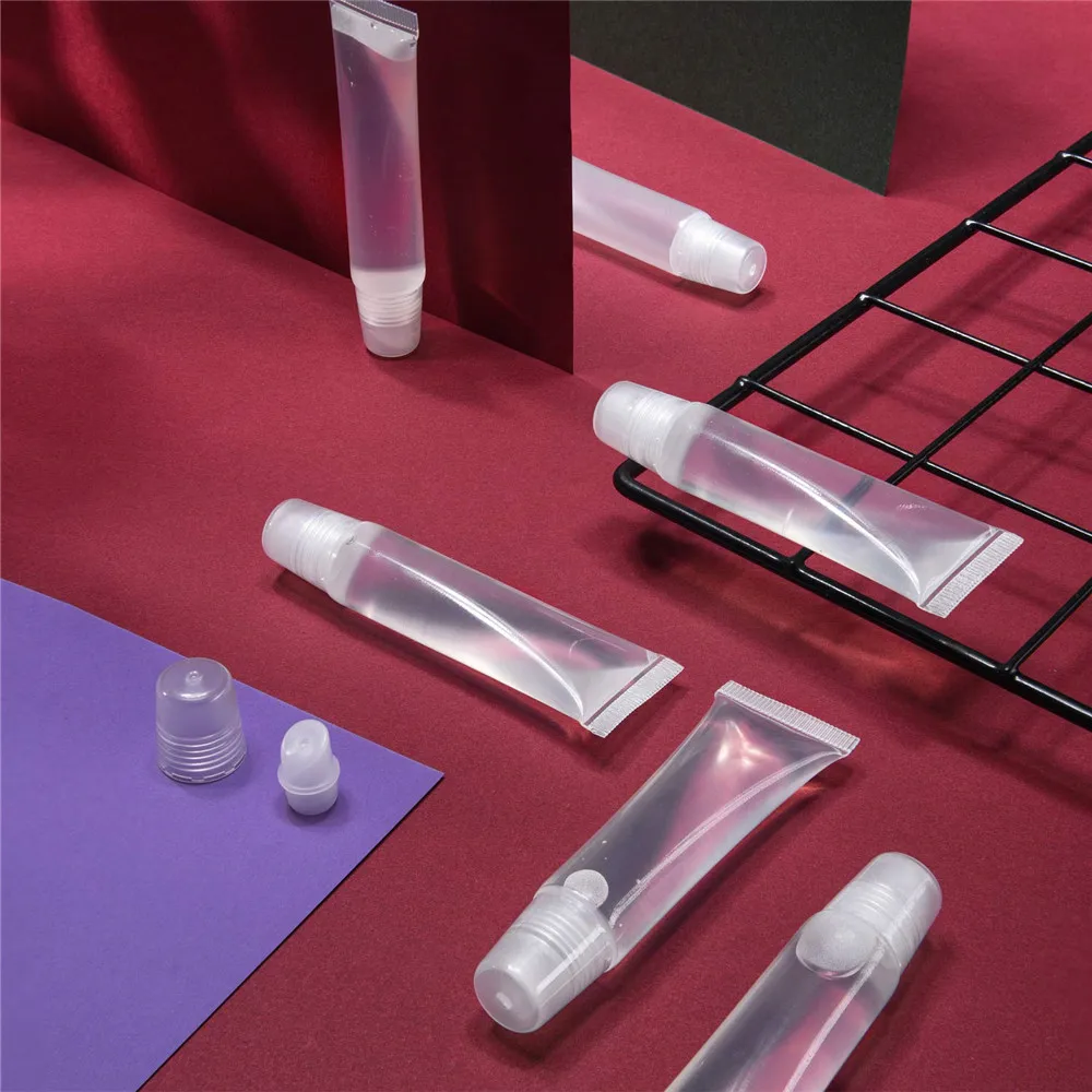Laudtec Mini 8ml 10ml Soft Clear Lip Gloss Squeeze Tubes Empty