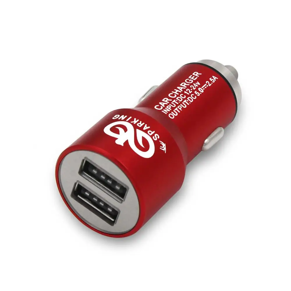 USB car charger adapter wireless charging mobile phone with custom usb 5v 2a car charger