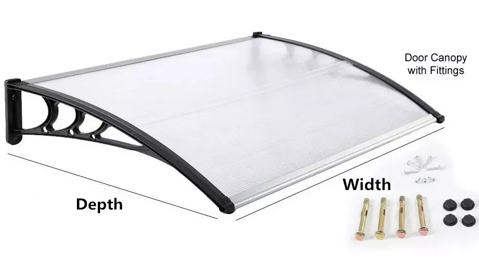 Polycarbonate Awning roof Canopy DIY Awning Door Aanopy Window Awning Canopy