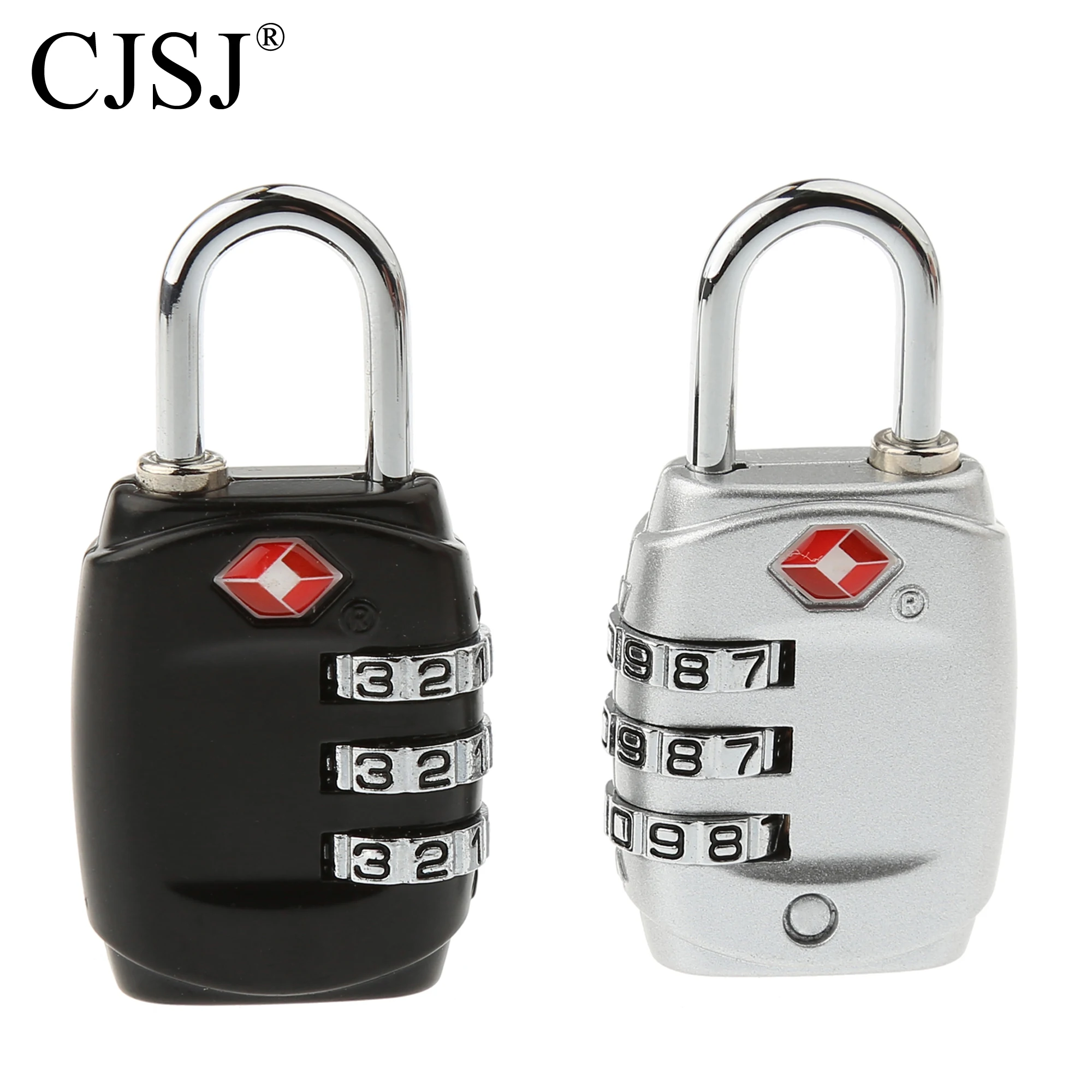 TSA 331 CJSJ wholesale international travel custom 3 digit TSA zipper lock