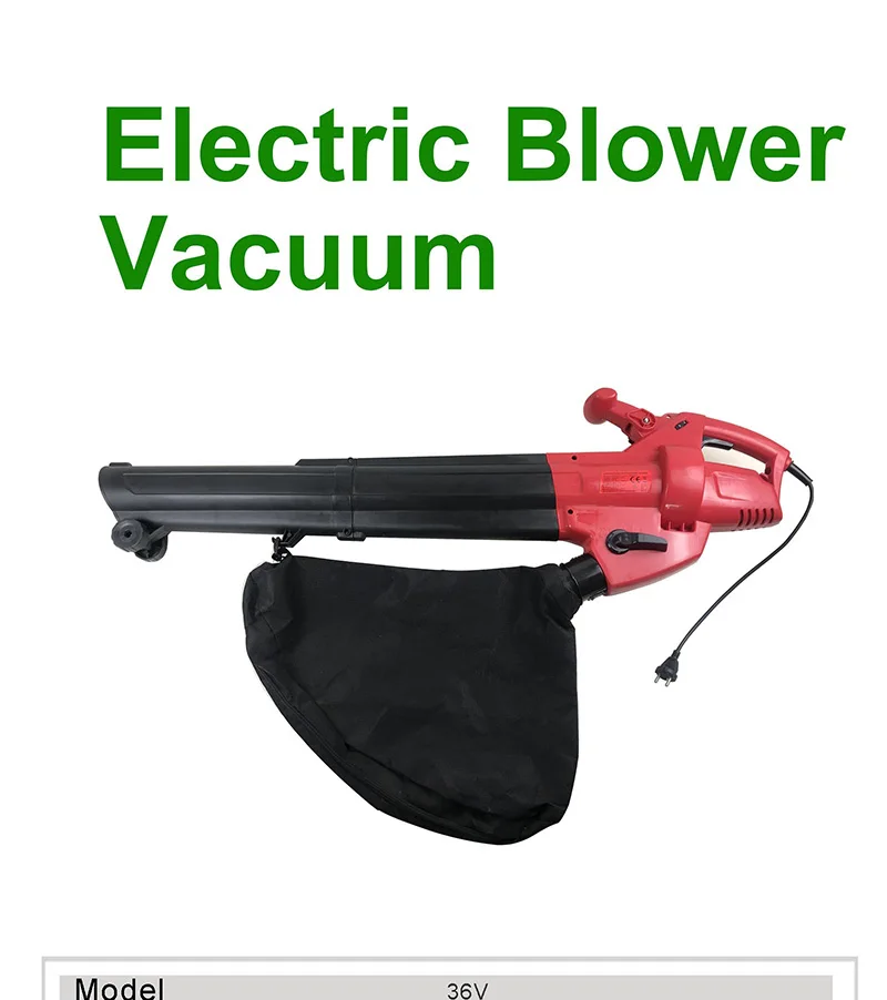 best 40l home electric leaf blower and lawn vacuum suction machine with wheels