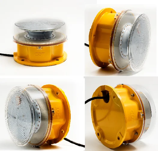 ICAO L864 Red flashing obstruction light