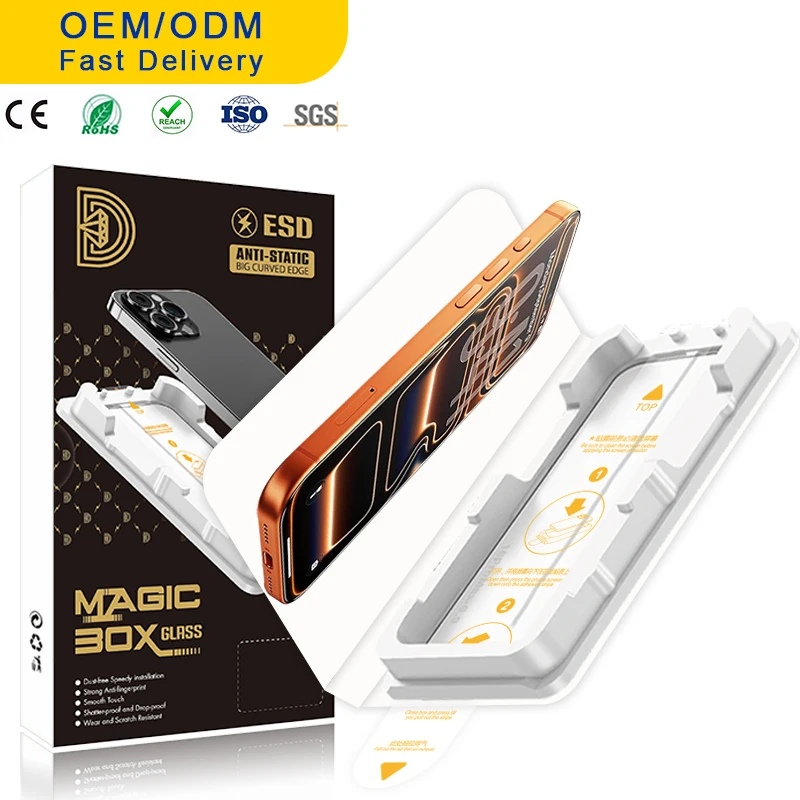 JETech One Touch Install Screen Protector kit with alignment frame and dust stickers