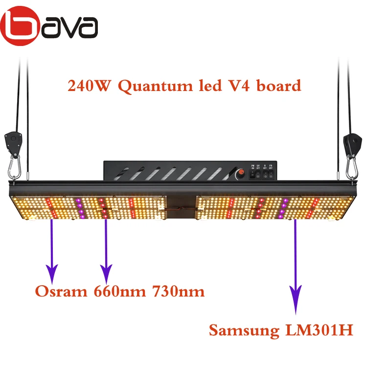 Bava adjustable dimming 3500K diy high lumen led plant grow light lm301b grow board 480w hlg 550v v2