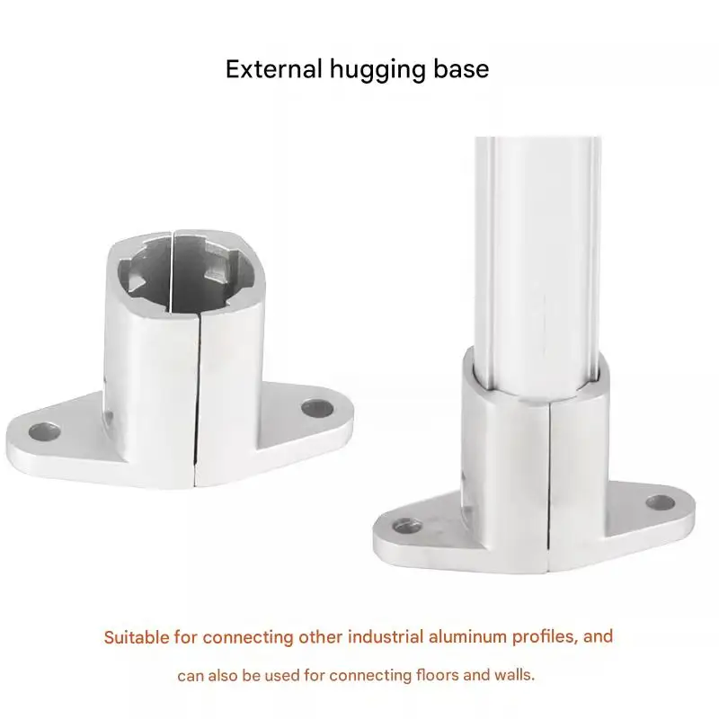 product externally mounted base 28mm third generation lean pipe connector lean pipe connector aluminum pipe profile accessories-14