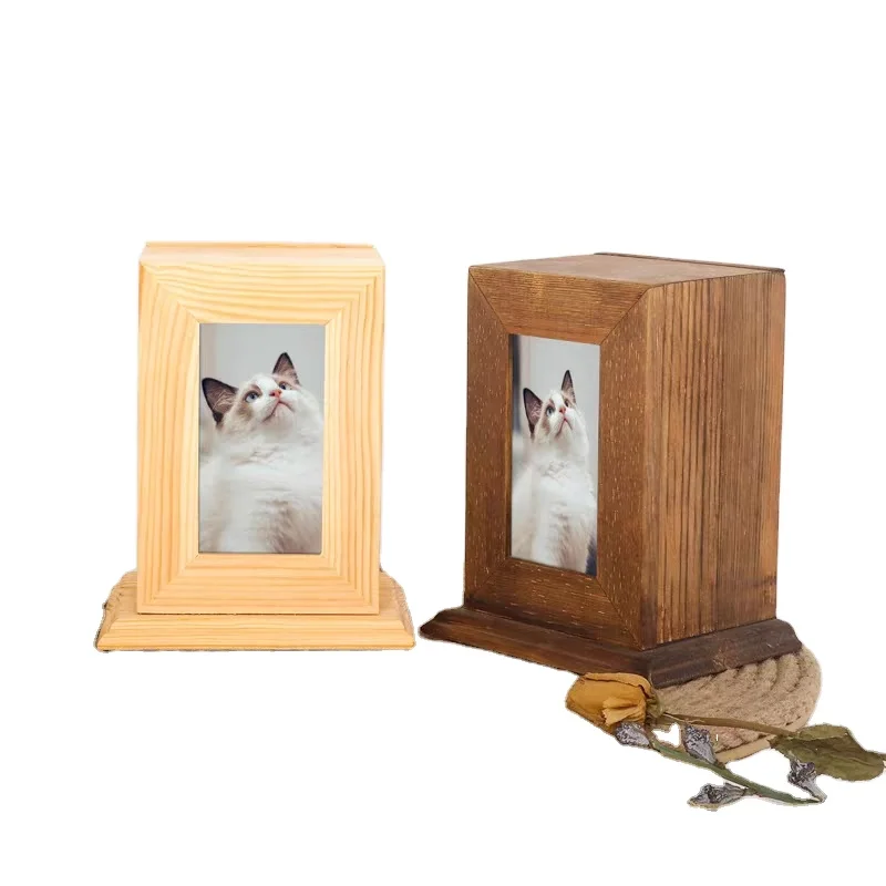 Custom Natural Wooden Pet Coffin Pine Pet Urn Solid Wood Hamster Rabbit ...