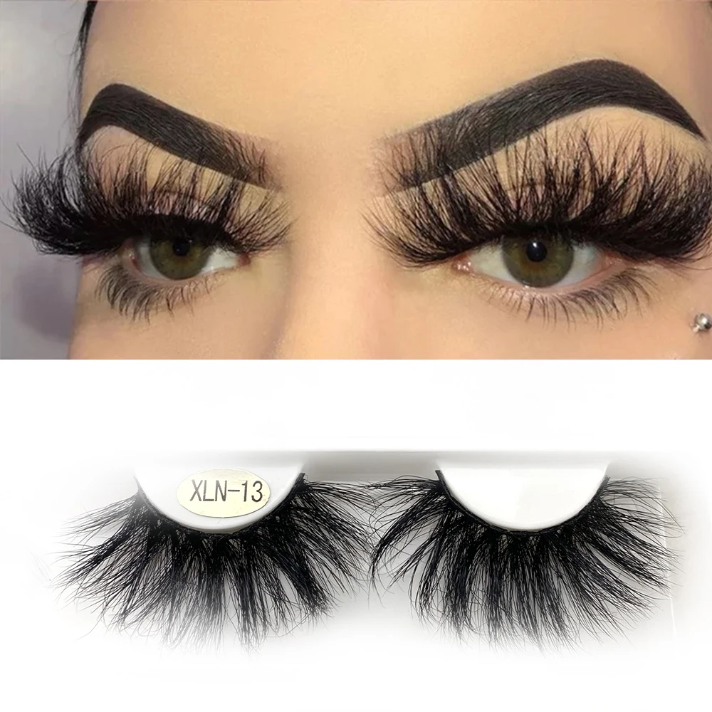 

5d fluffy mink eyelashes,2 Pairs, Natural black