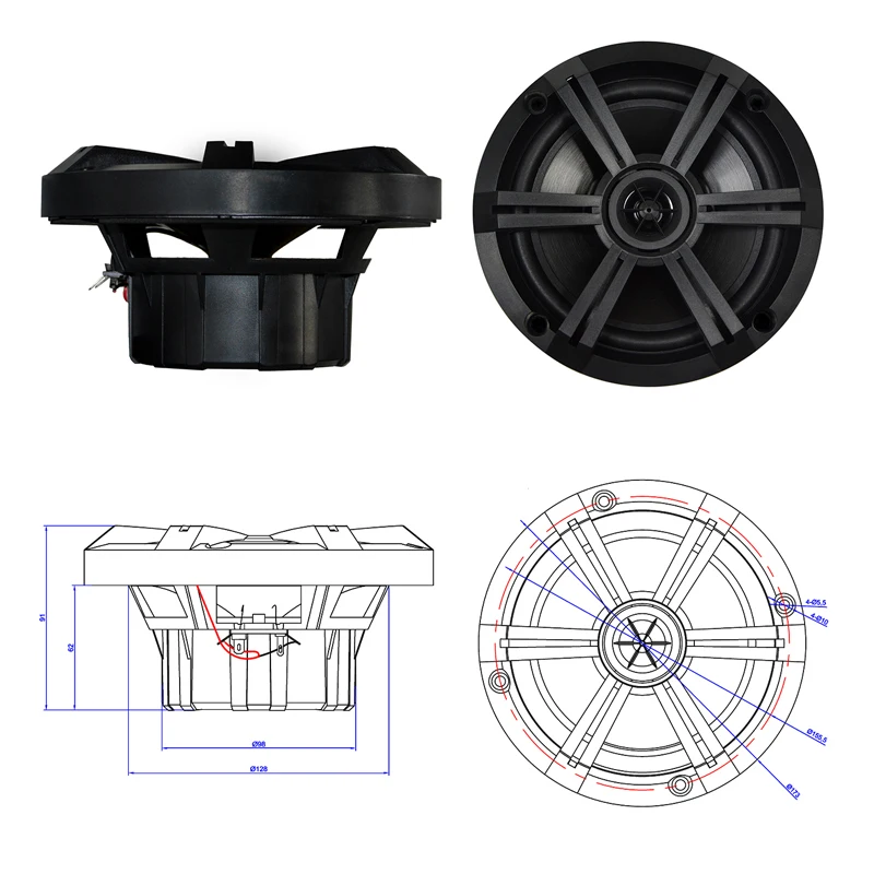 low profile 6.5 speakers