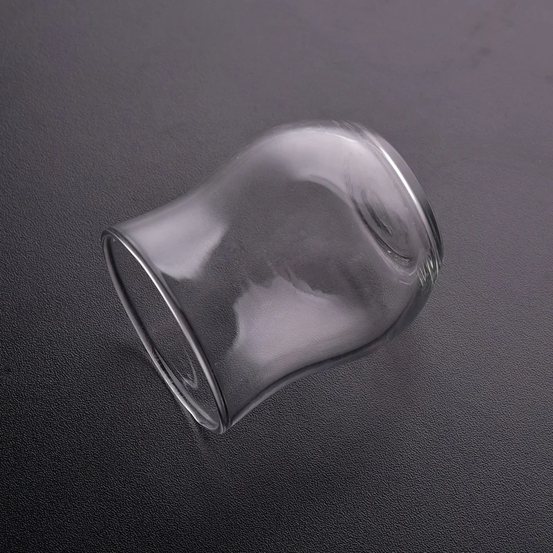 Empty high machine blown candle vessel glass tea light candle jar living roon decor supplier